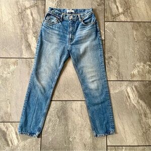 💙 Moussy Vintage Jeans Size 27 Tapered Leg High Rise Mom Jeans Neutral